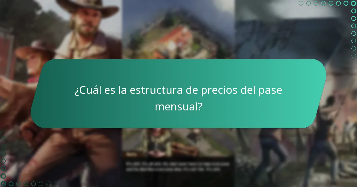 ¿Cuál es la estructura de precios del pase mensual?