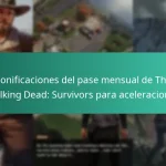 Bonificaciones del pase mensual de The Walking Dead: Survivors para aceleraciones