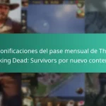 Bonificaciones del pase mensual de The Walking Dead: Survivors por nuevo contenido