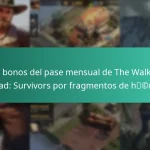 Los bonos del pase mensual de The Walking Dead: Survivors por fragmentos de héroe