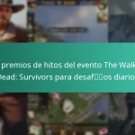 Los premios de hitos del evento The Walking Dead: Survivors para desafíos diarios