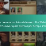 Los premios por hitos del evento The Walking Dead: Survivors para eventos por tiempo limitado
