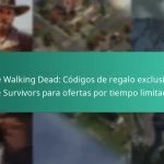 The Walking Dead: Códigos de regalo exclusivos de Survivors para ofertas por tiempo limitado